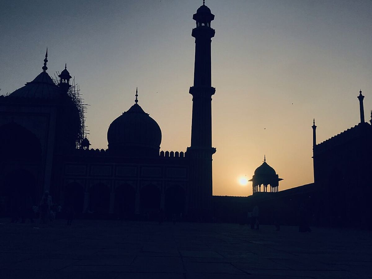 Mosque at maghrib