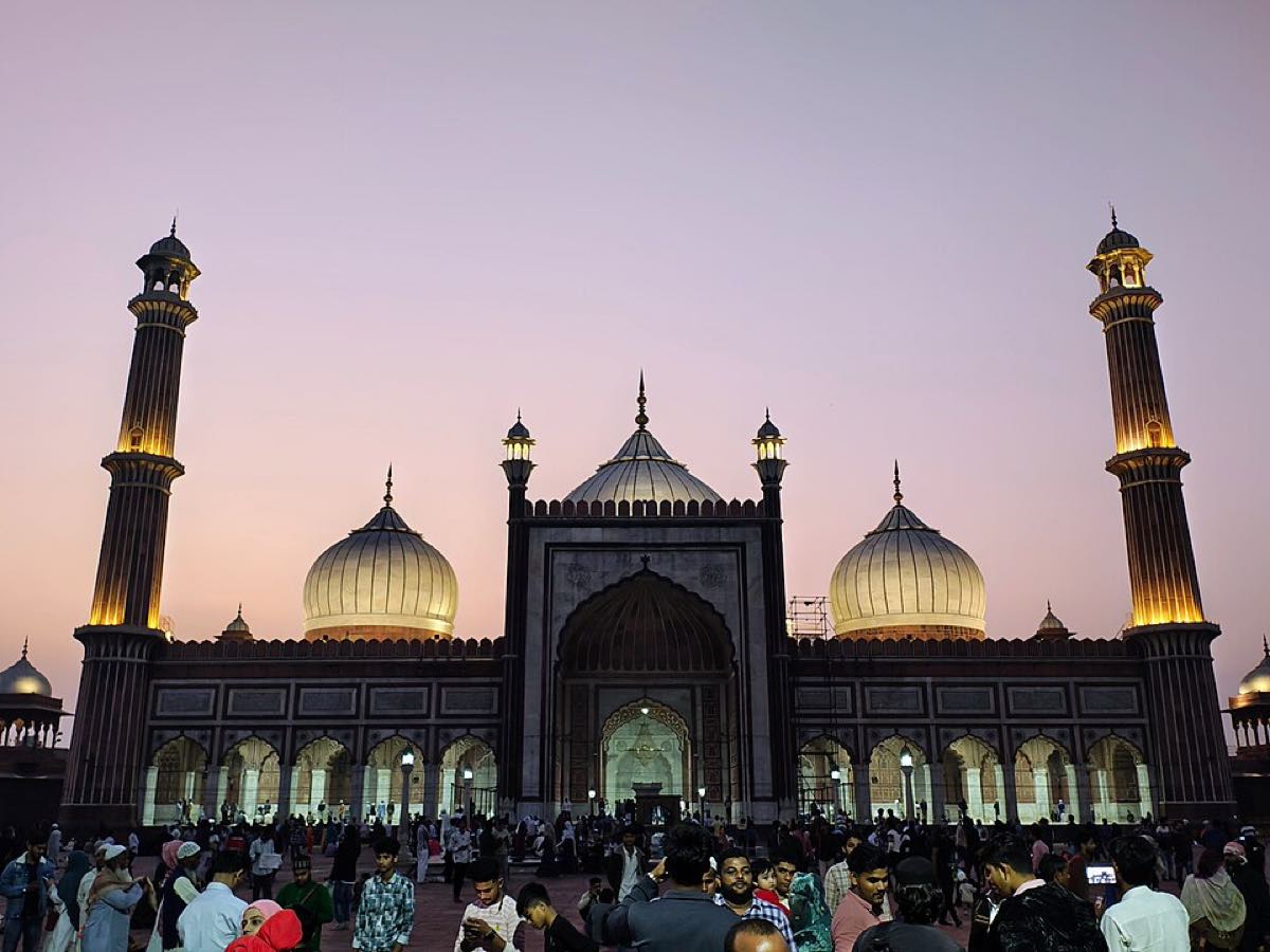 Mosque at night
