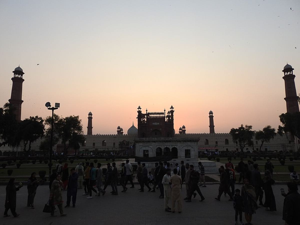 Mosque at maghrib