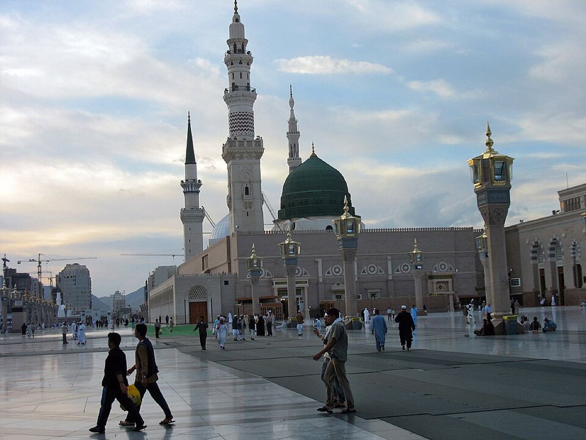 Mosque at maghrib