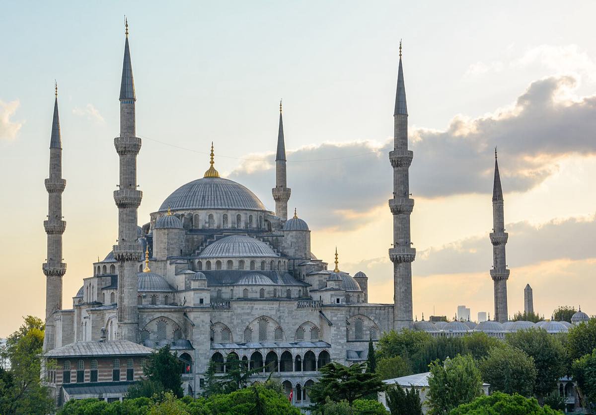 Mosque at maghrib